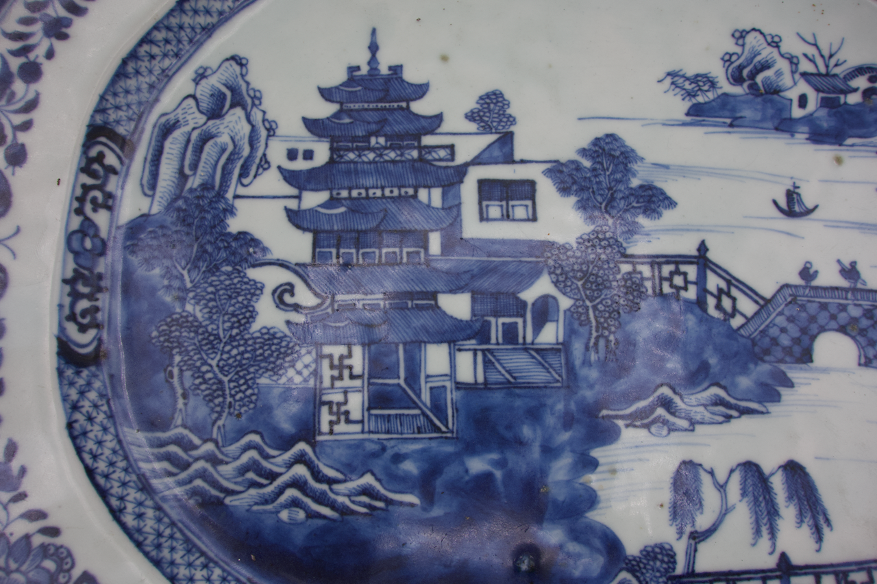 Blue & White Platter