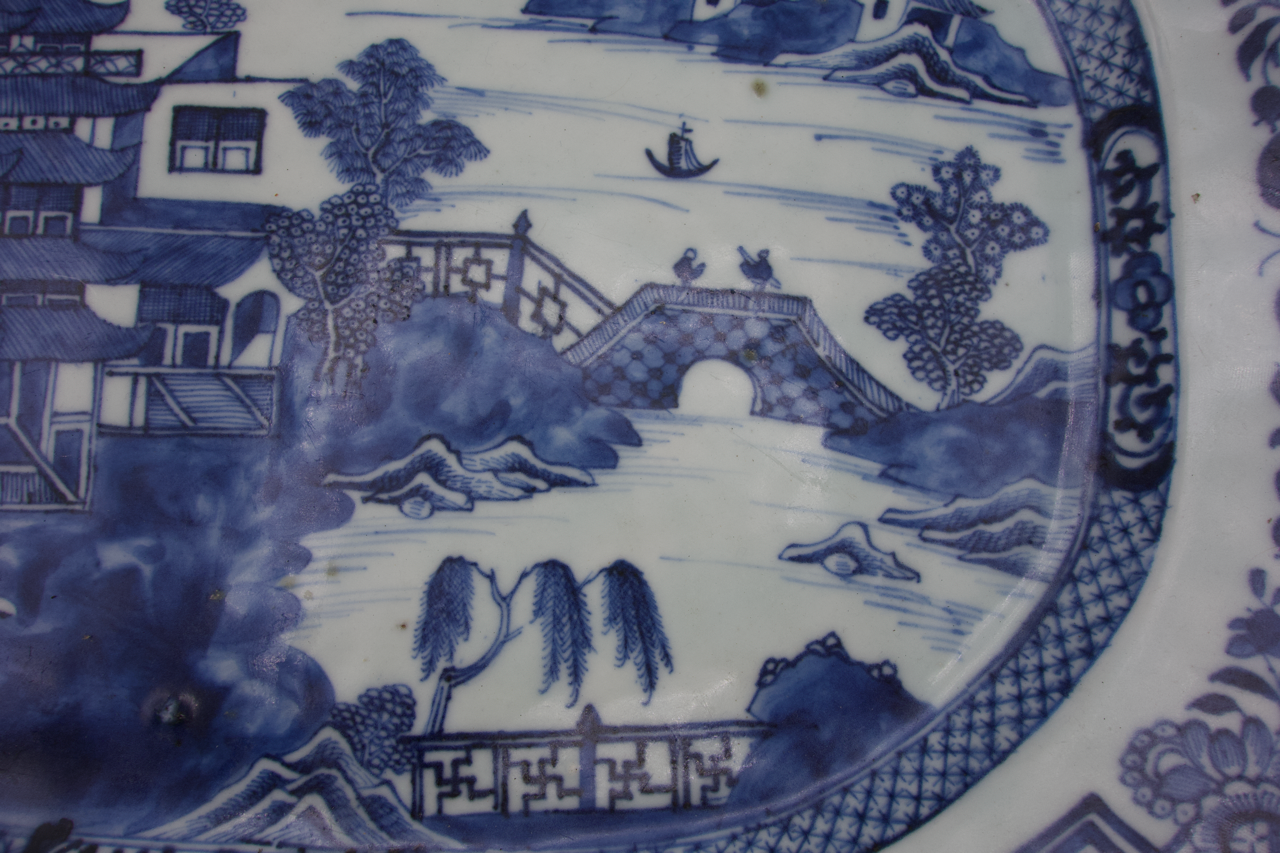 Blue & White Platter