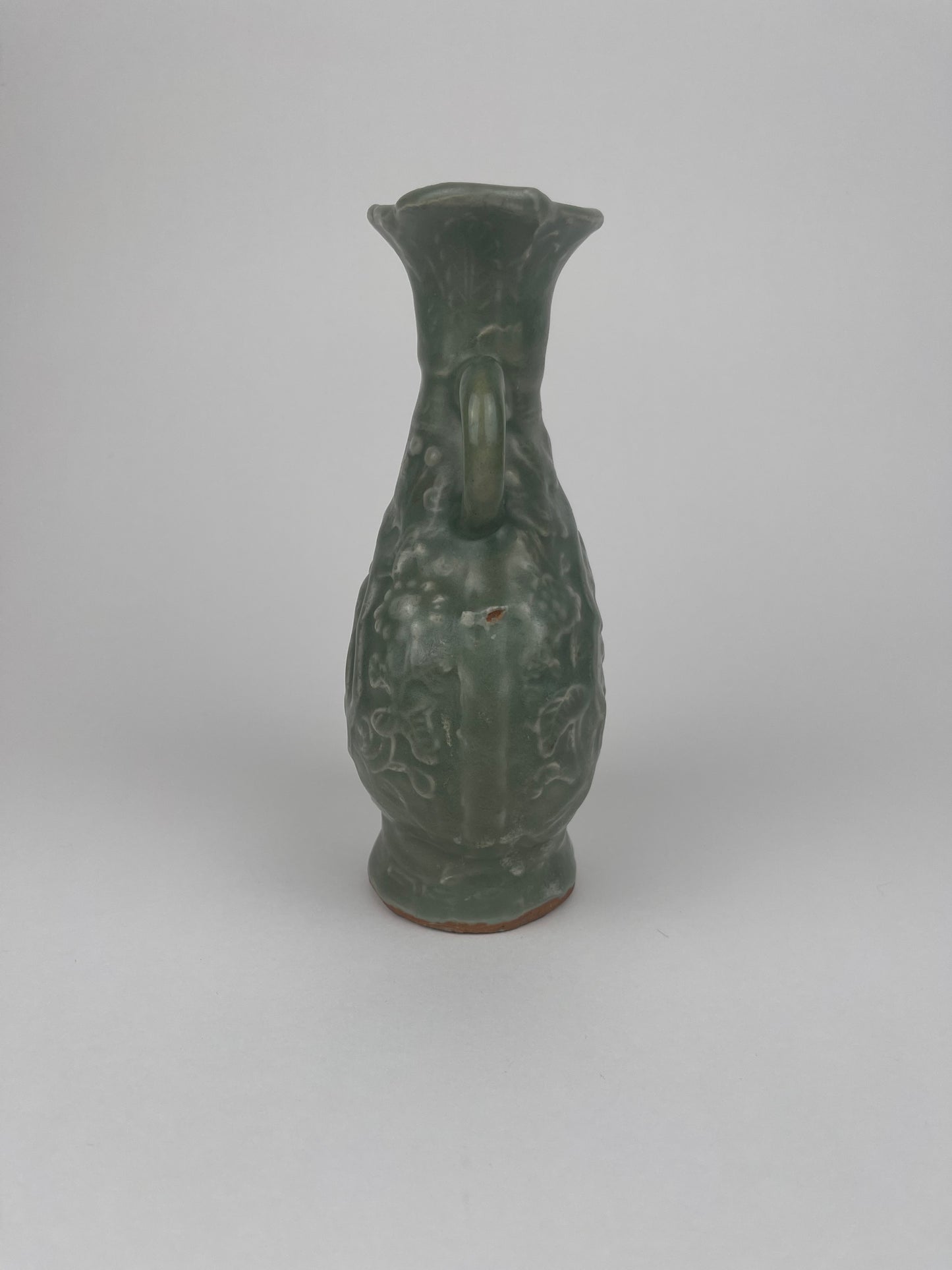Fu Shou Celadon Vase