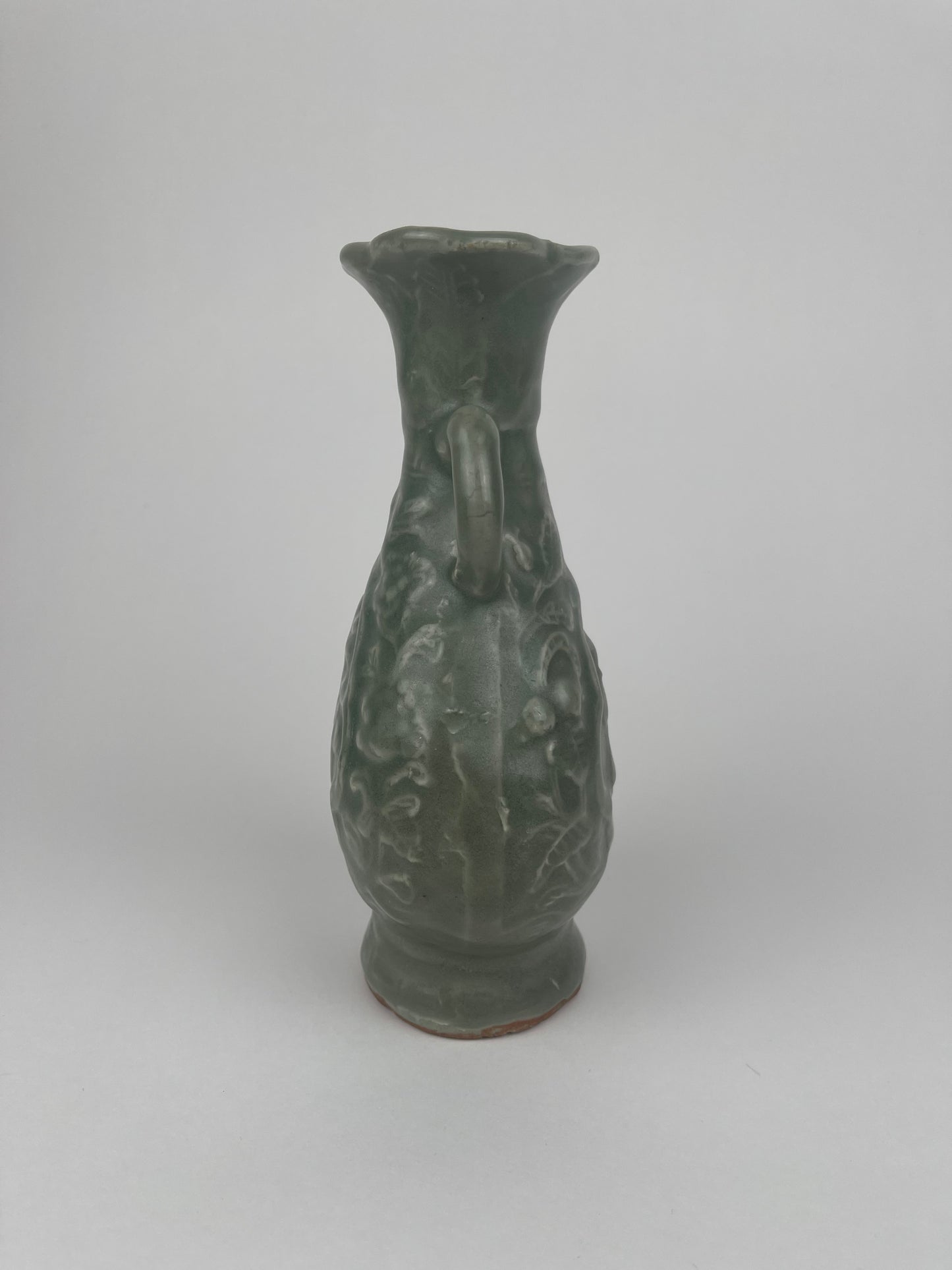 Fu Shou Celadon Vase