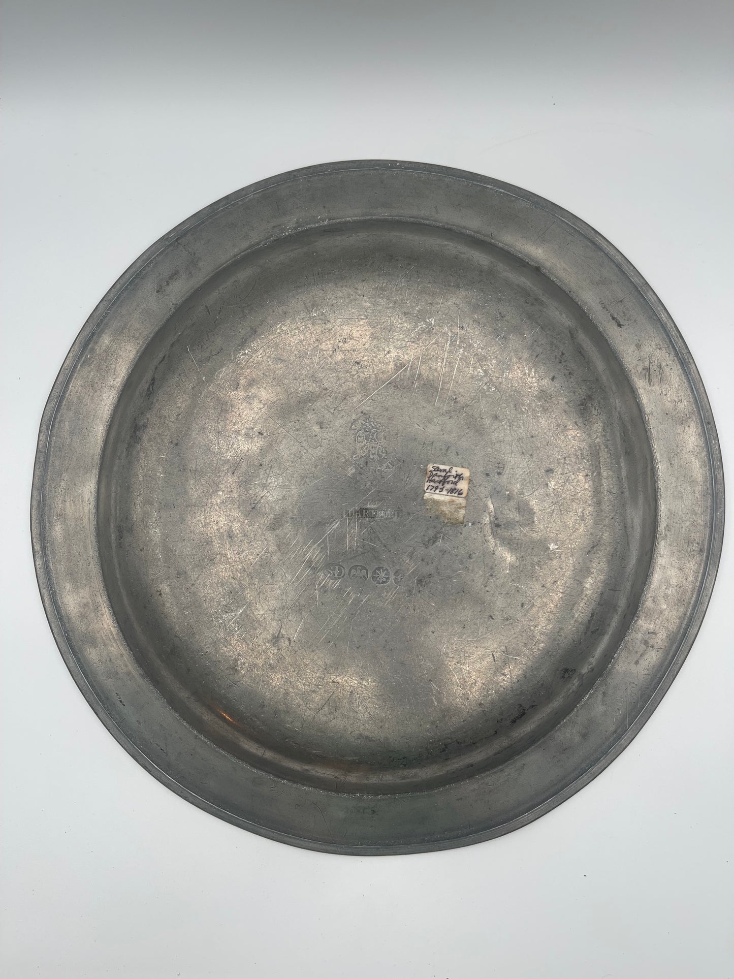Samuel Danforth Pewter Charger