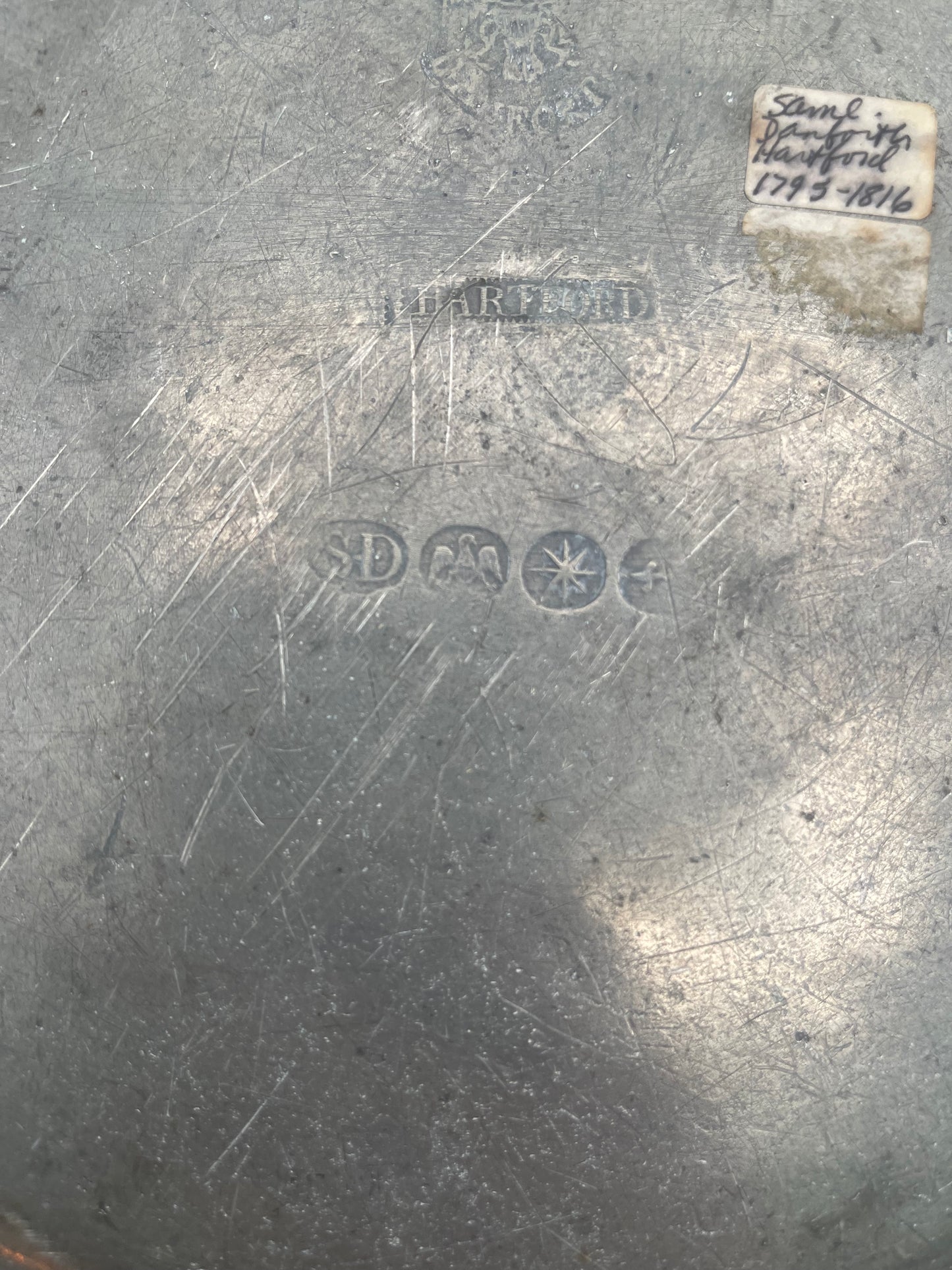 Samuel Danforth Pewter Charger