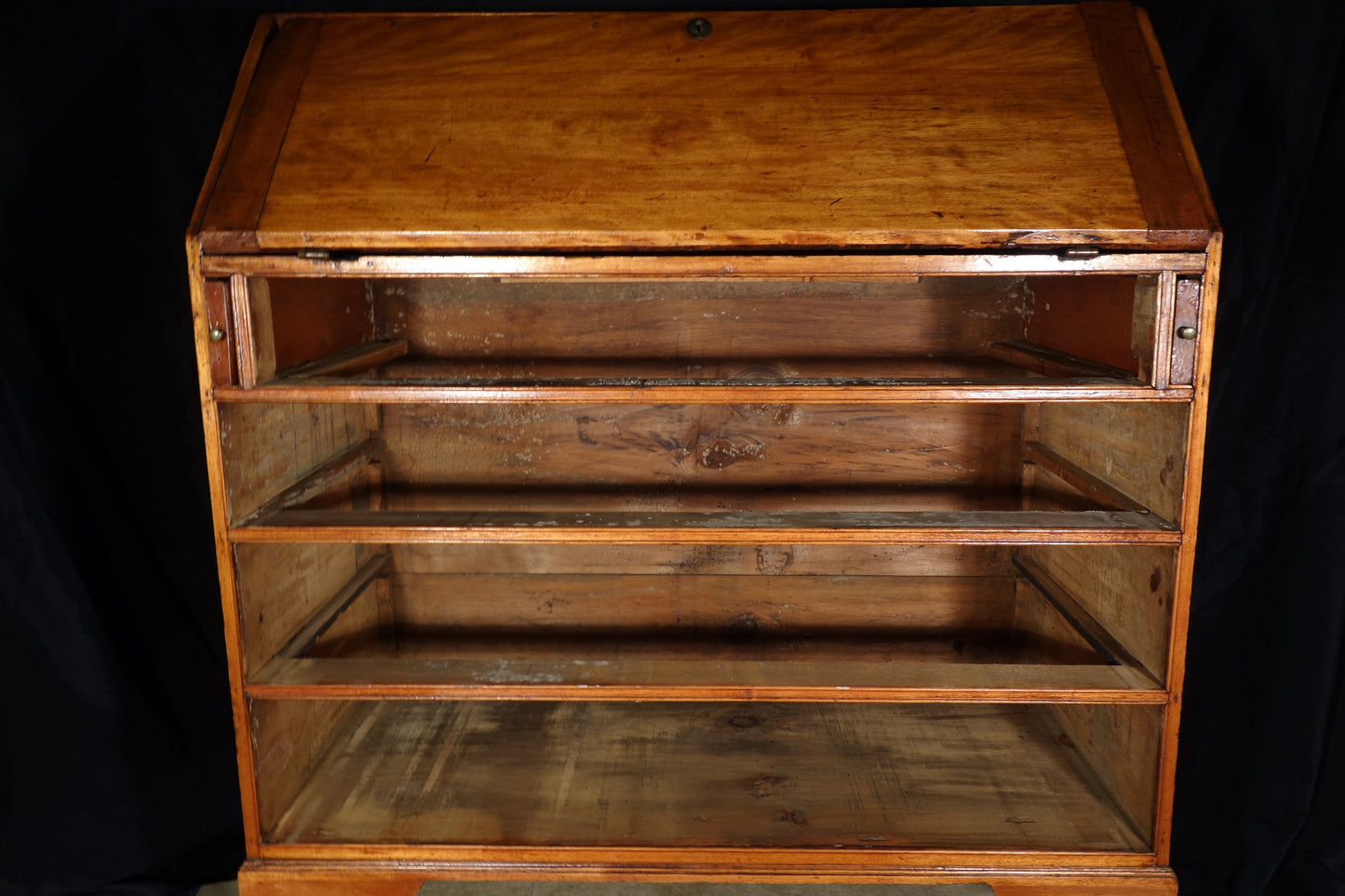 Wavy Birch Slant Front Desk