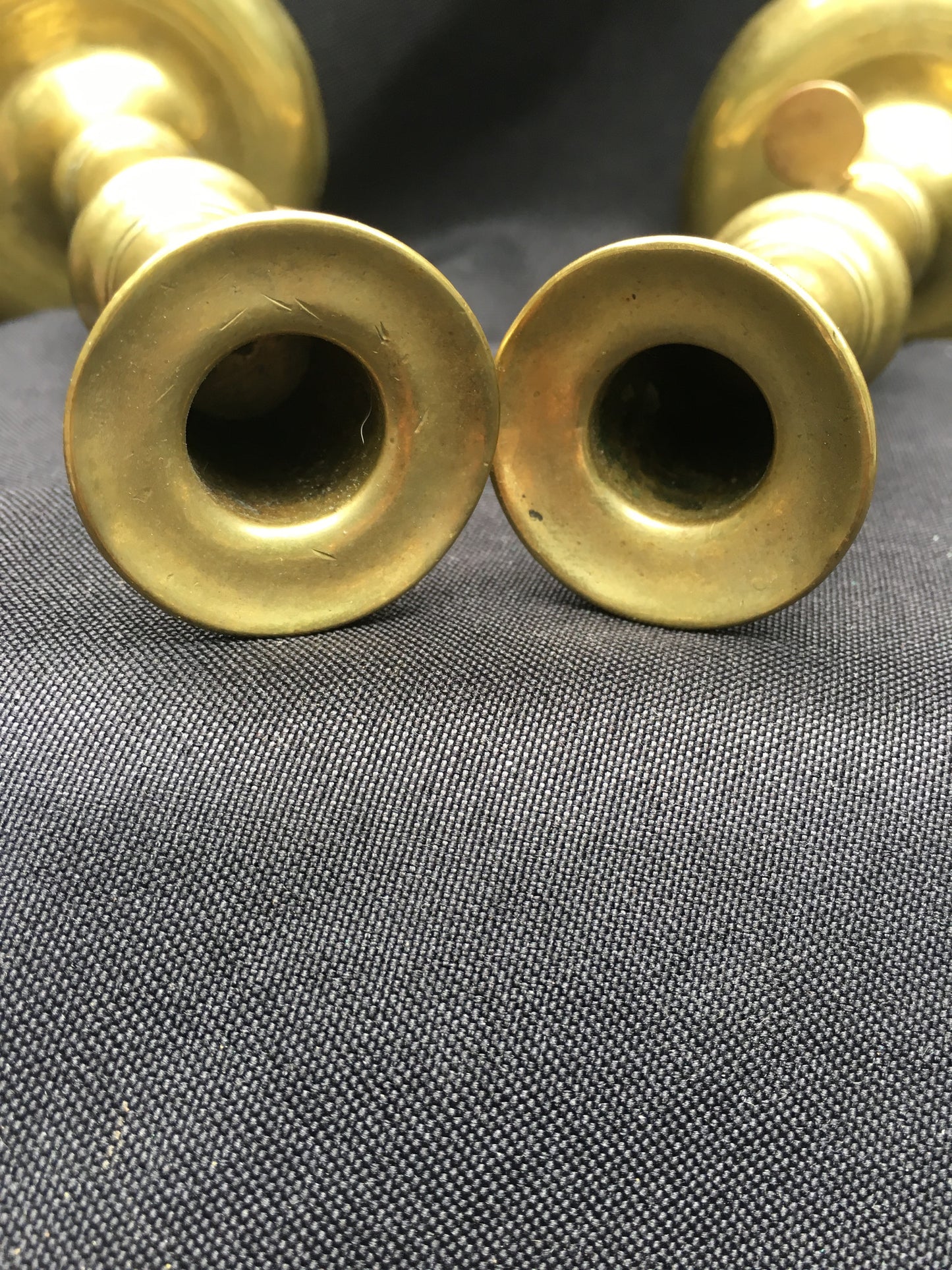 Pair of Queen Anne Candlesticks