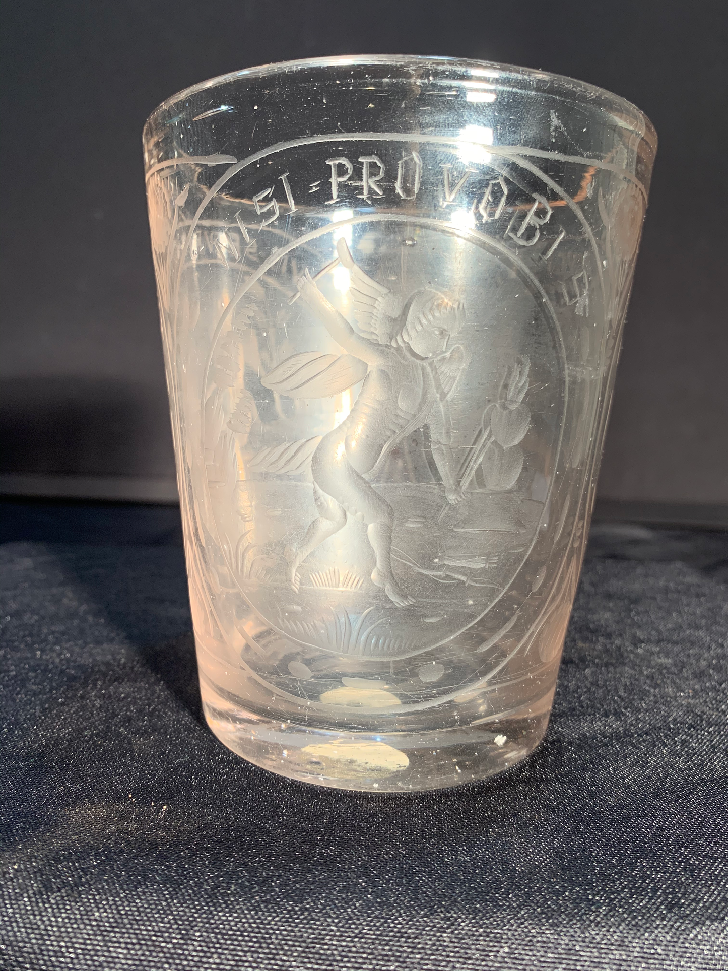 Bohemian Etched Beaker