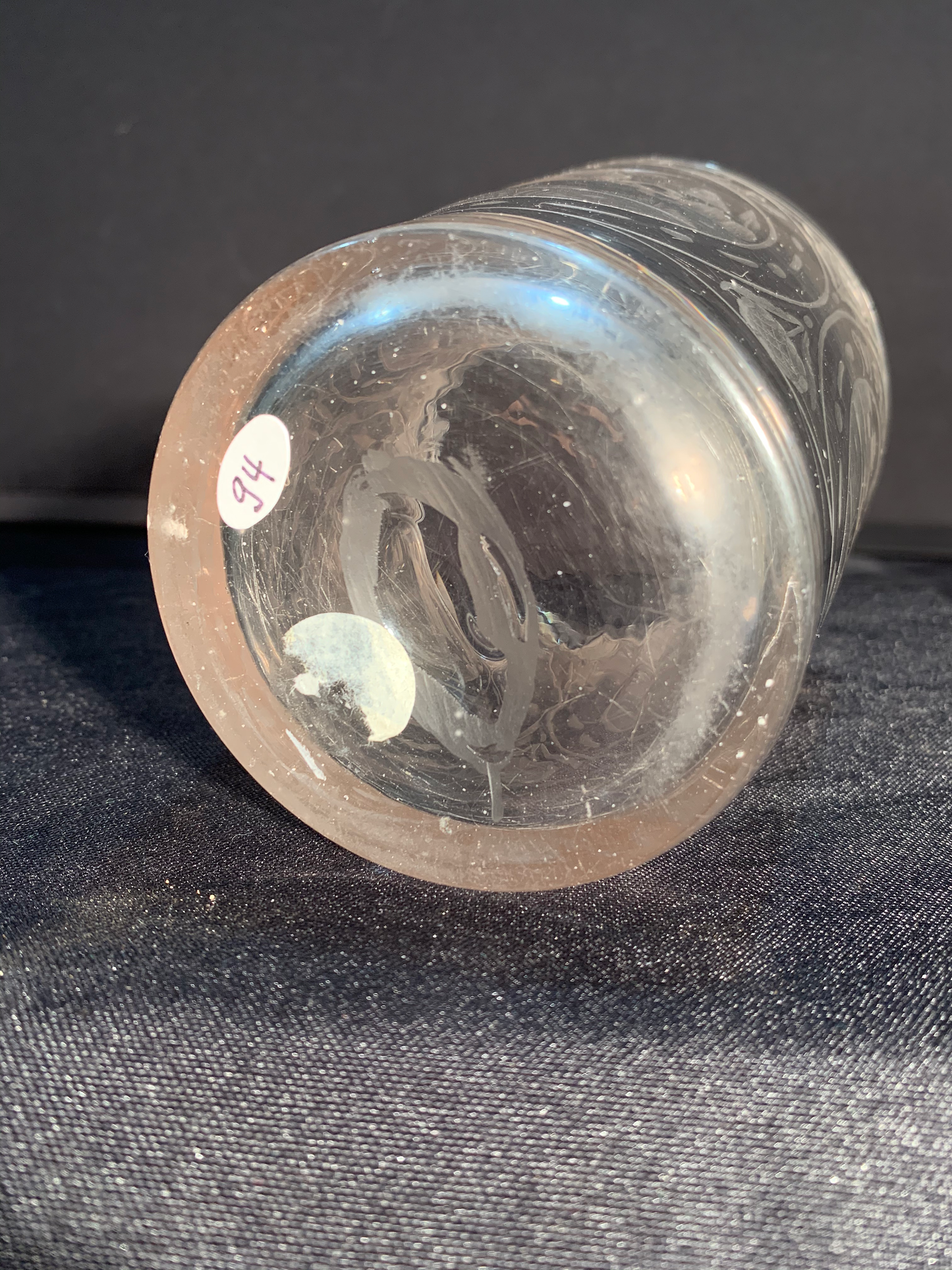 Bohemian Etched Beaker
