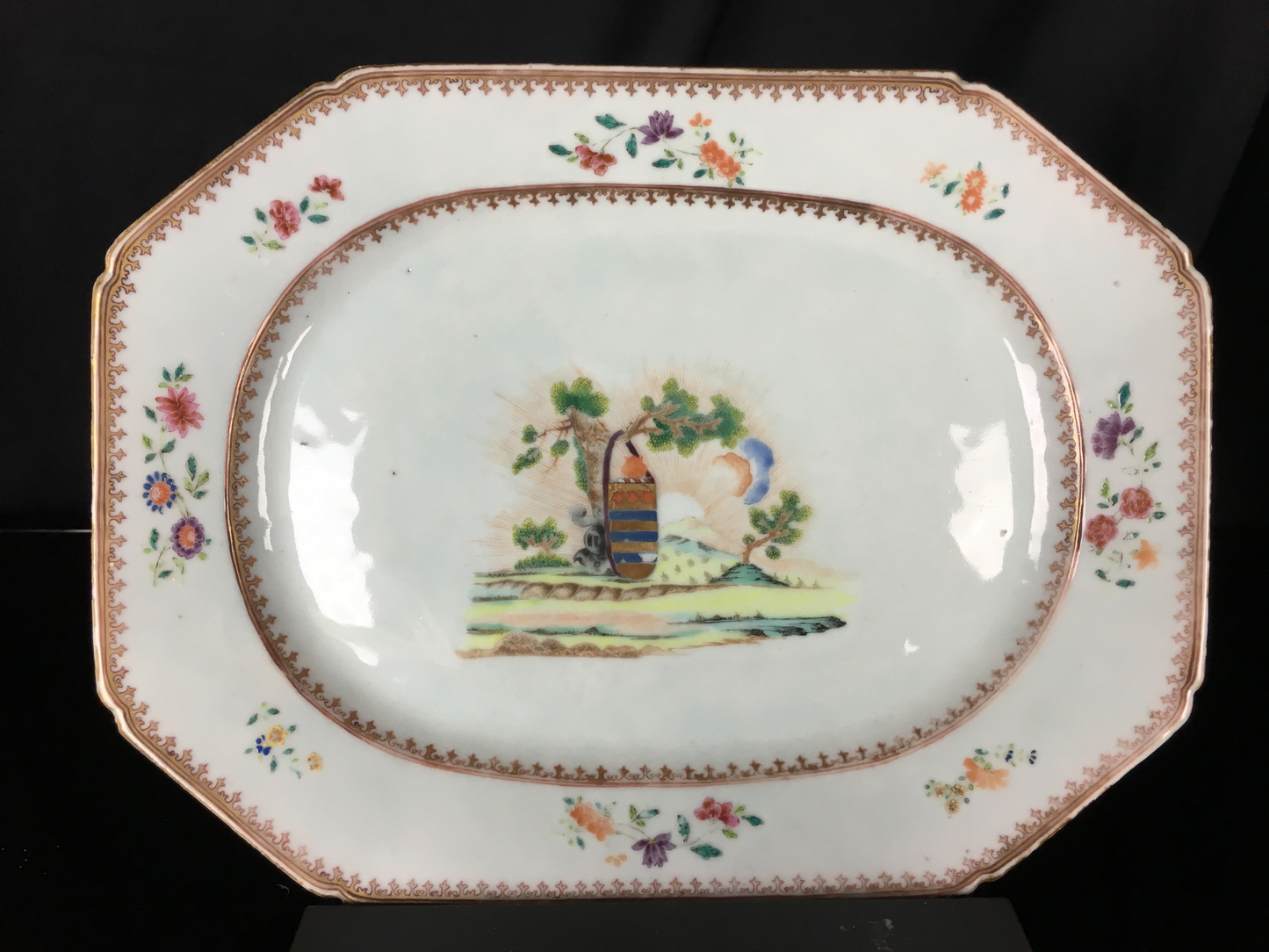 Chinese Export Armorial Platter