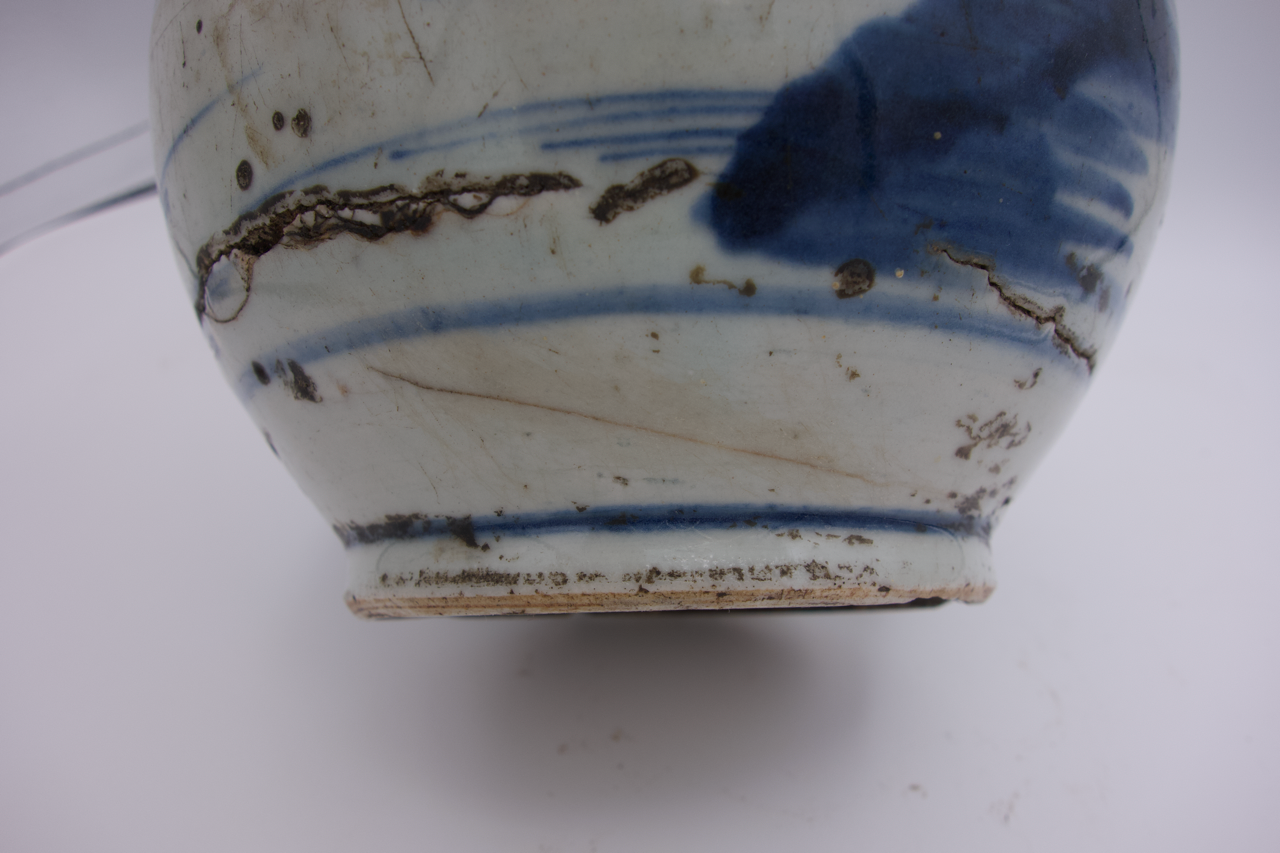 Blue & White Bottle Vase