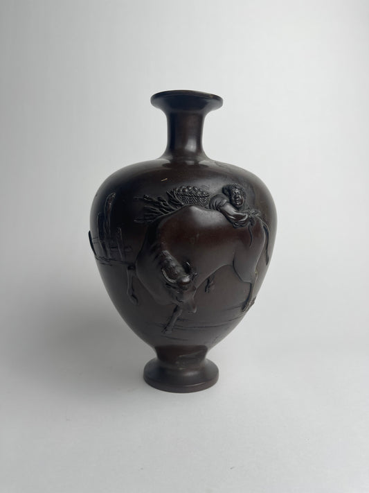 Patinated Bronze Vase