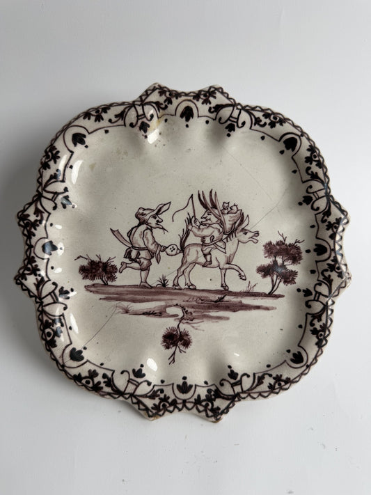 Sinceny Faience Plate with Donkey