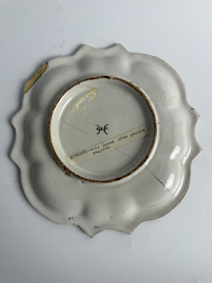 Sinceny Faience Plate with Donkey
