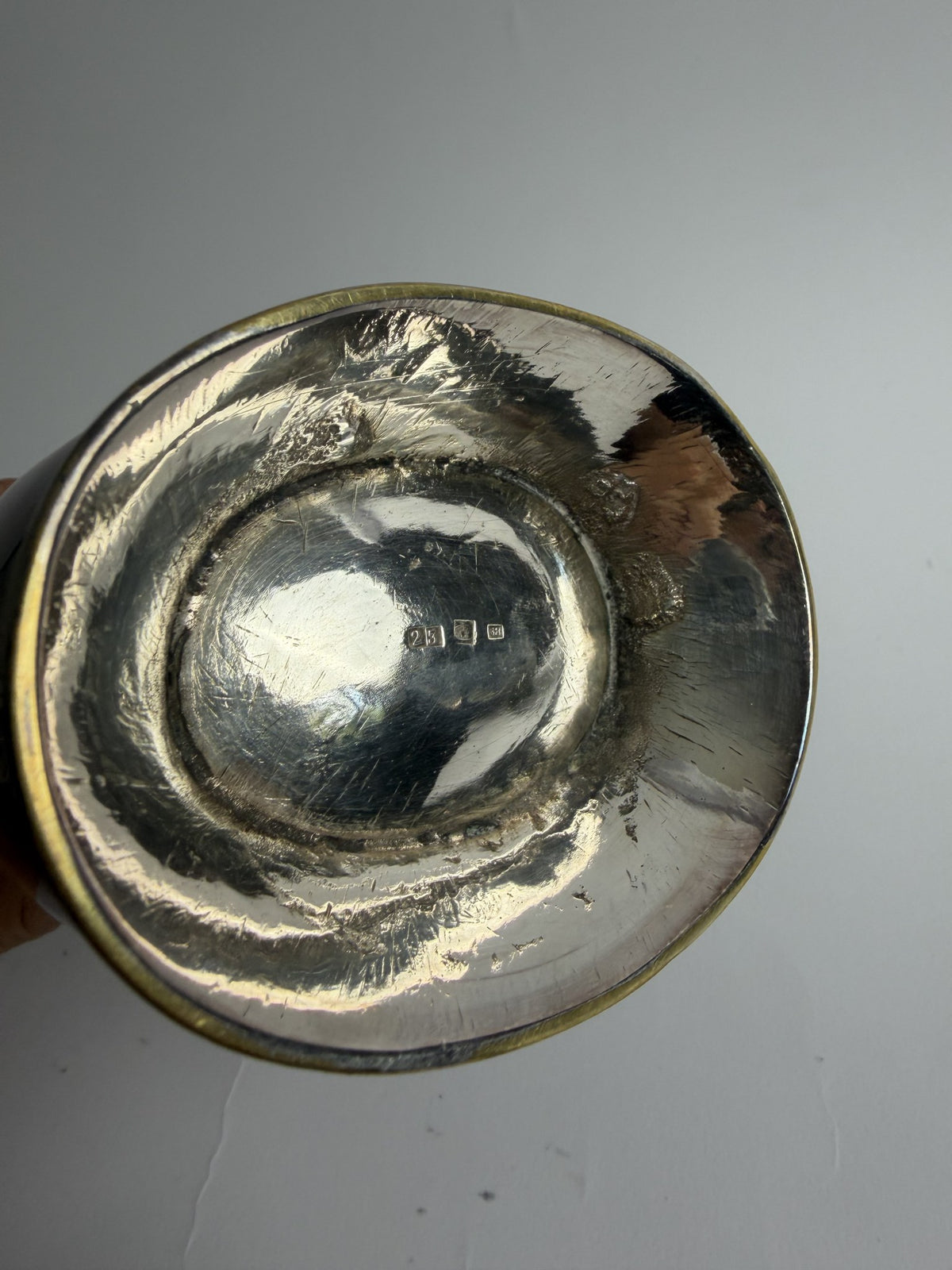 French Silver-Plated Barber's Jug with Bird Crest
