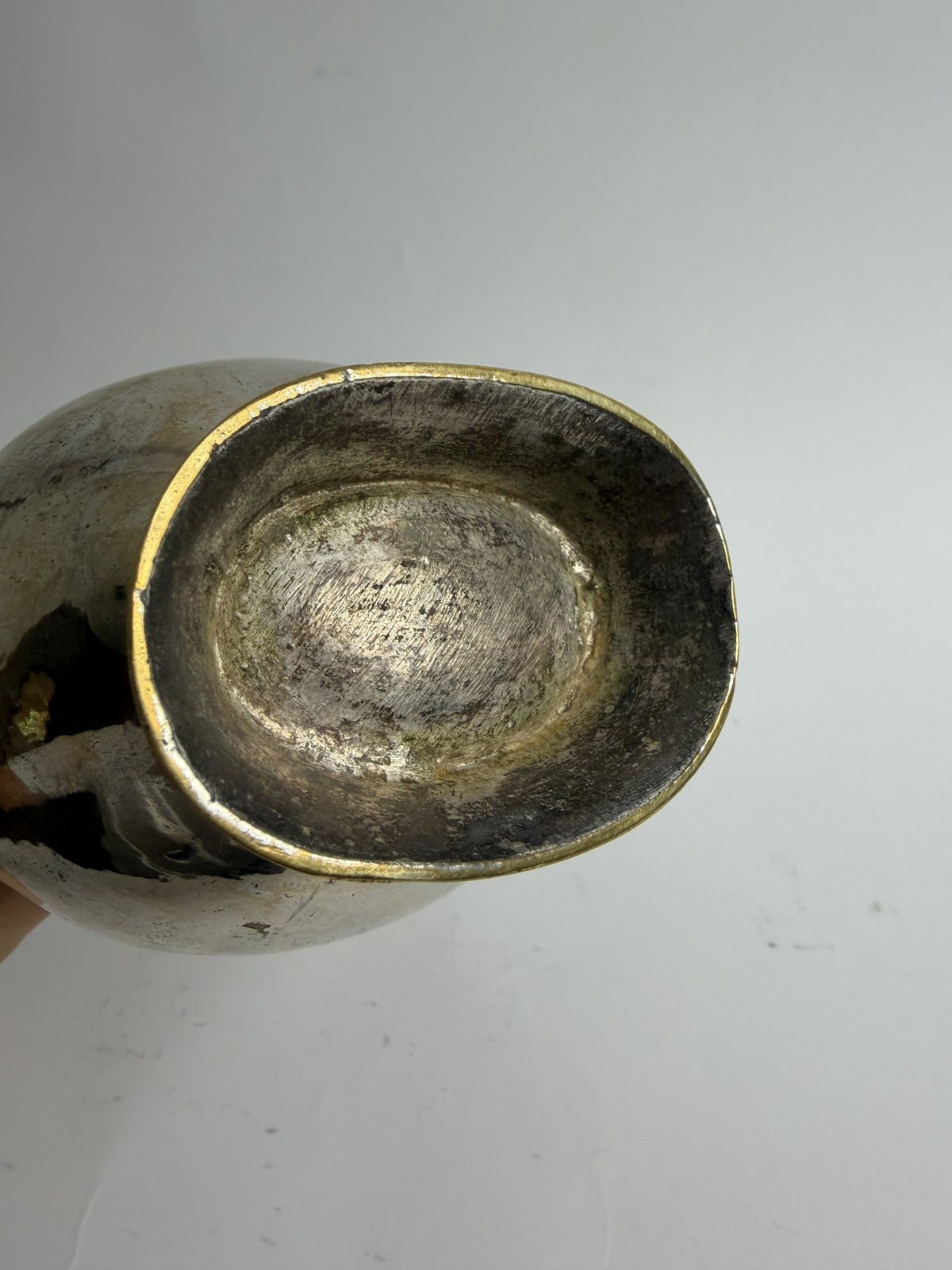French Silver-Plated Pear-Shaped Barber's Jug
