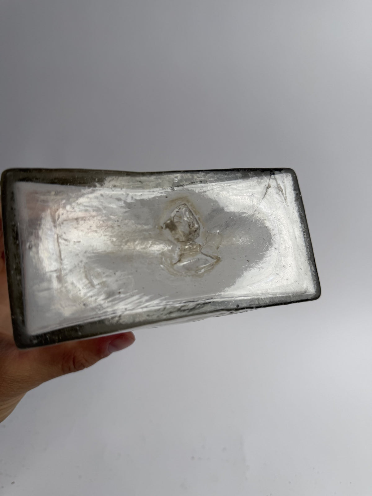Engraved Glass Case Gin Bottle