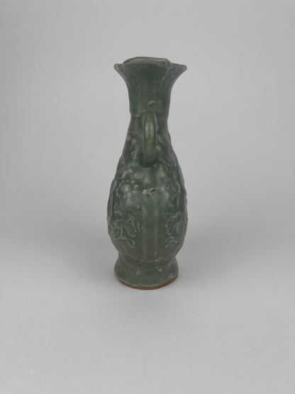 Fu Shou Celadon Vase