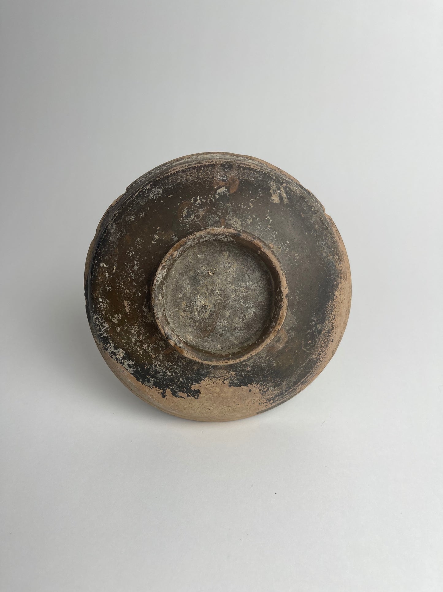 Blackware Footed Dish