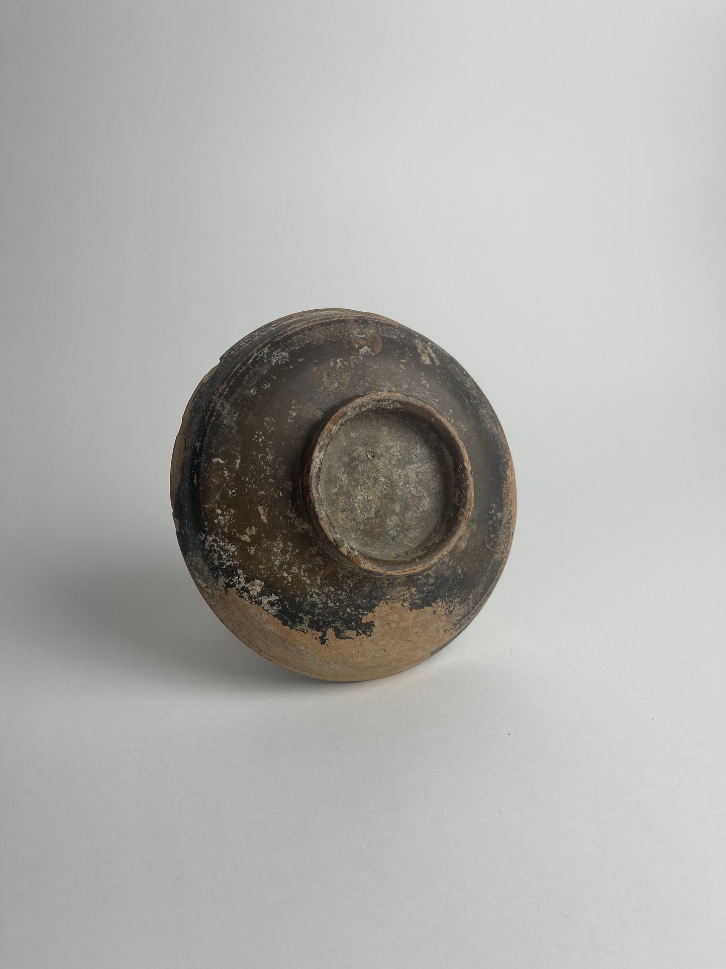 Blackware Footed Dish