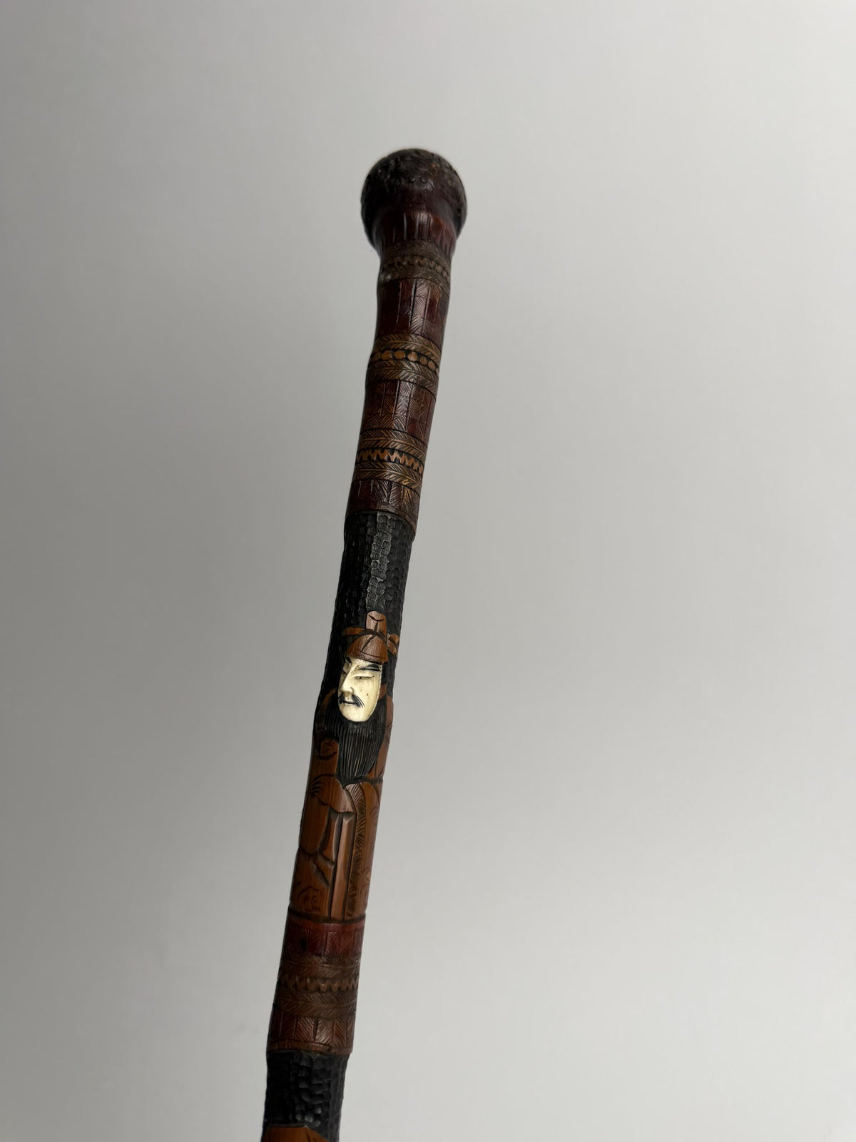 Carved Face Cane