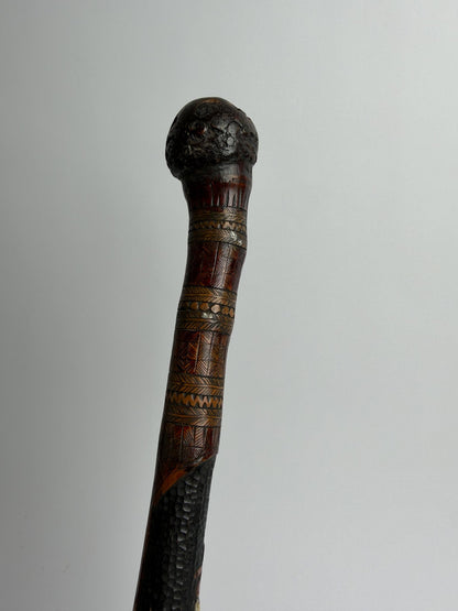 Carved Face Cane