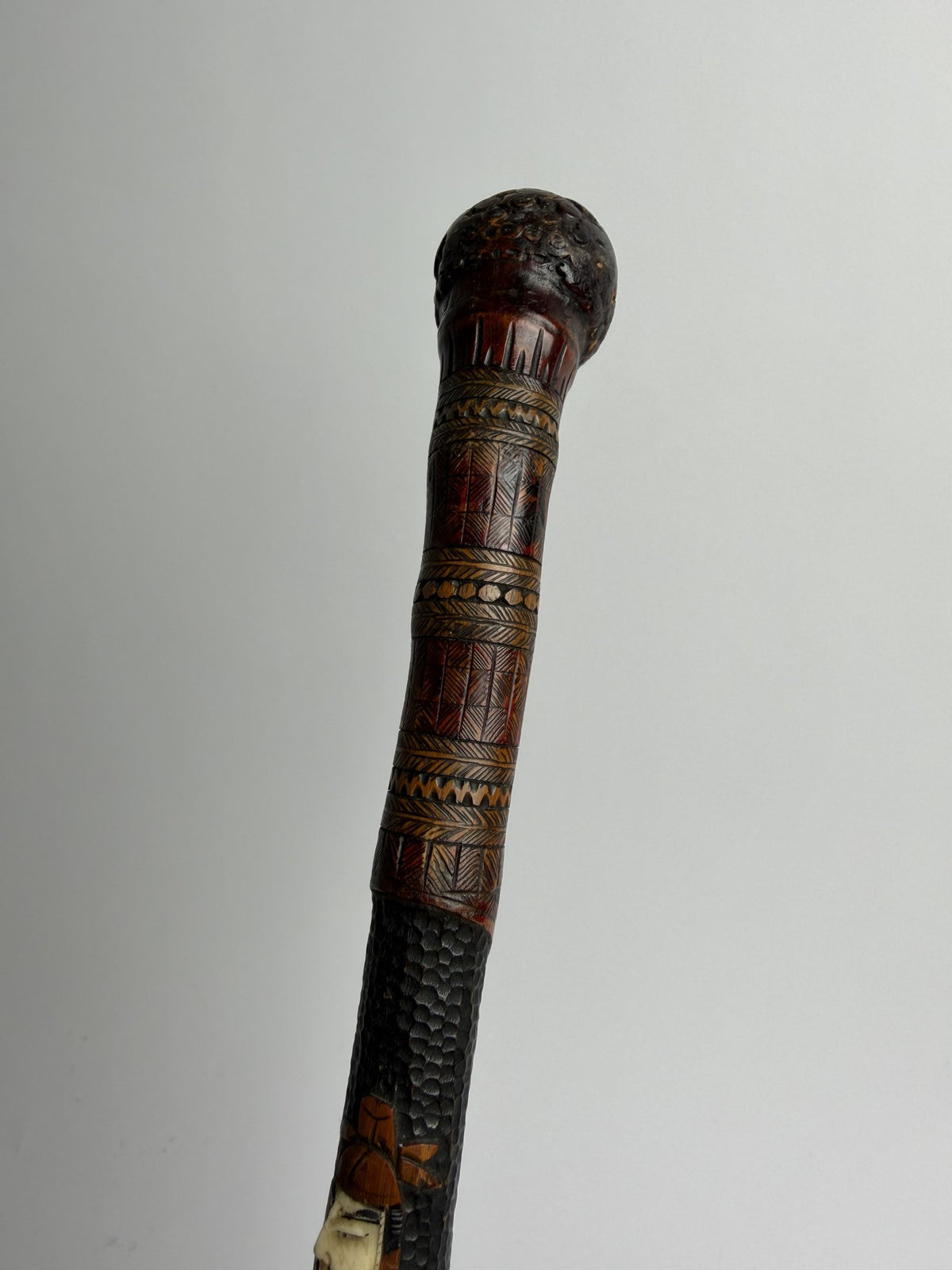 Carved Face Cane
