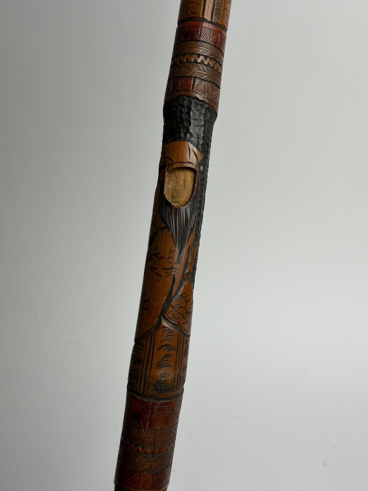 Carved Face Cane