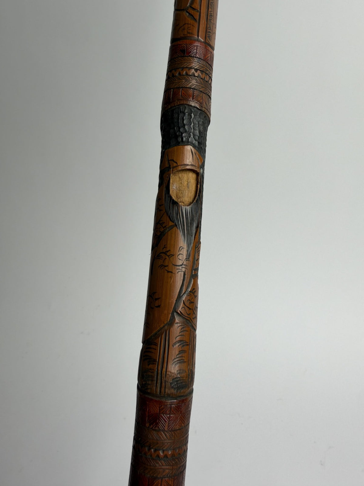 Carved Face Cane