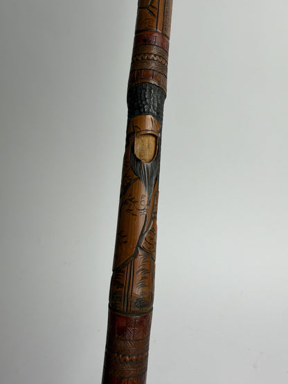 Carved Face Cane