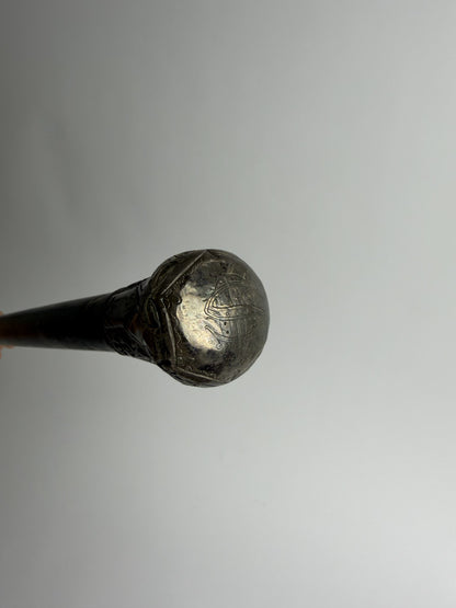 Silver Ball-Top Cane