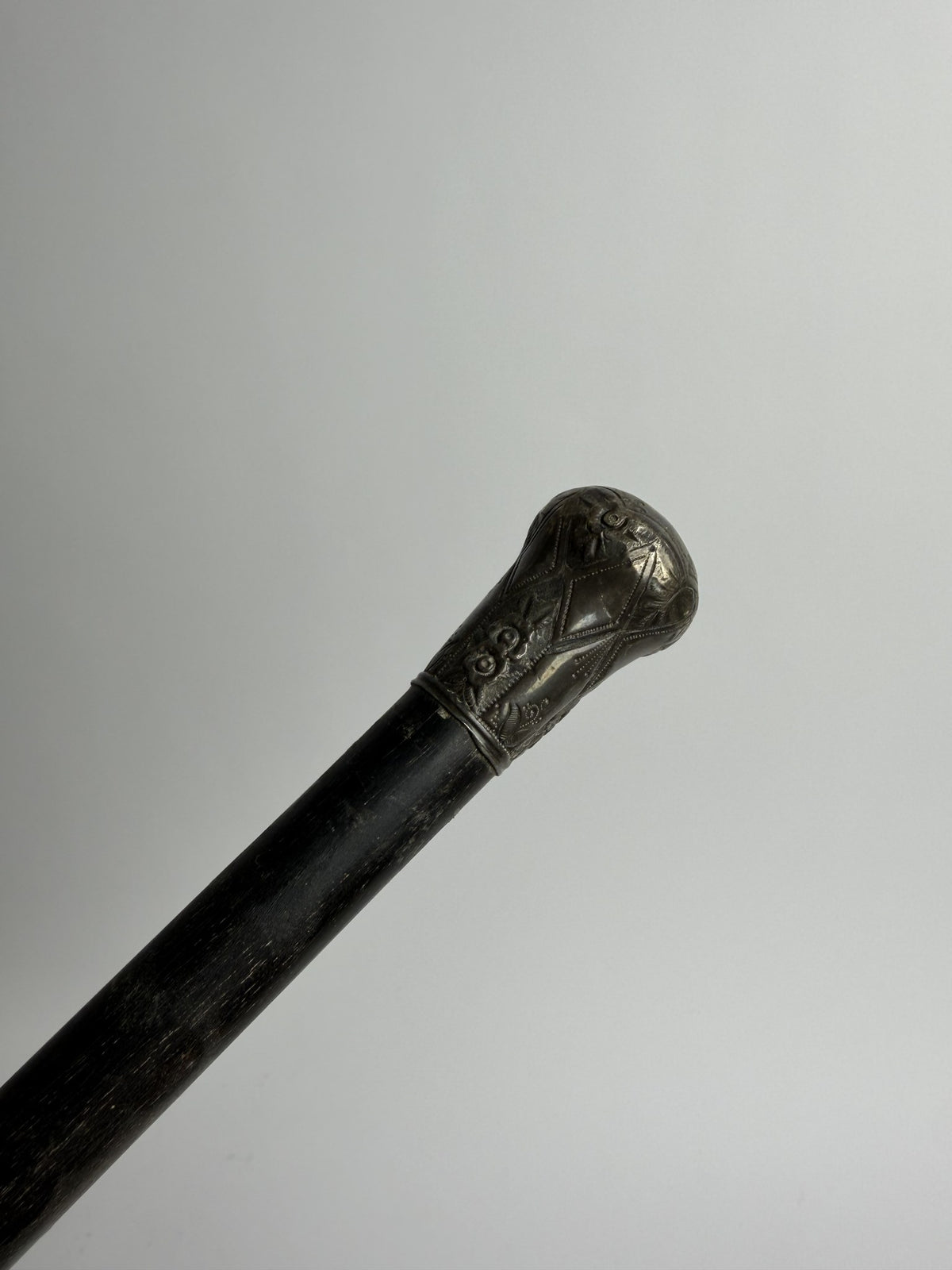 Silver Ball-Top Cane