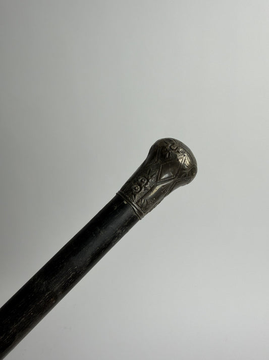 Silver Ball-Top Cane