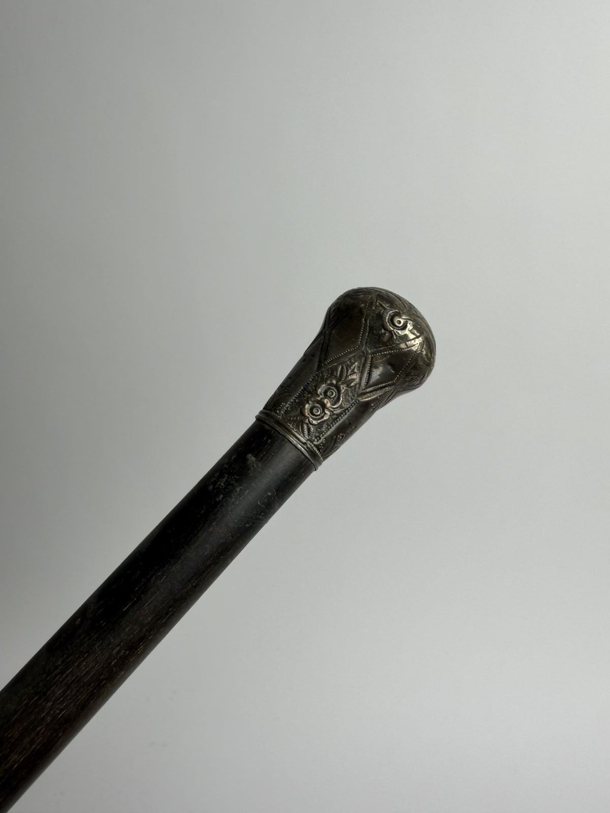 Silver Ball-Top Cane