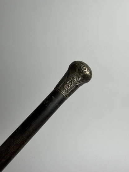 Silver Ball-Top Cane