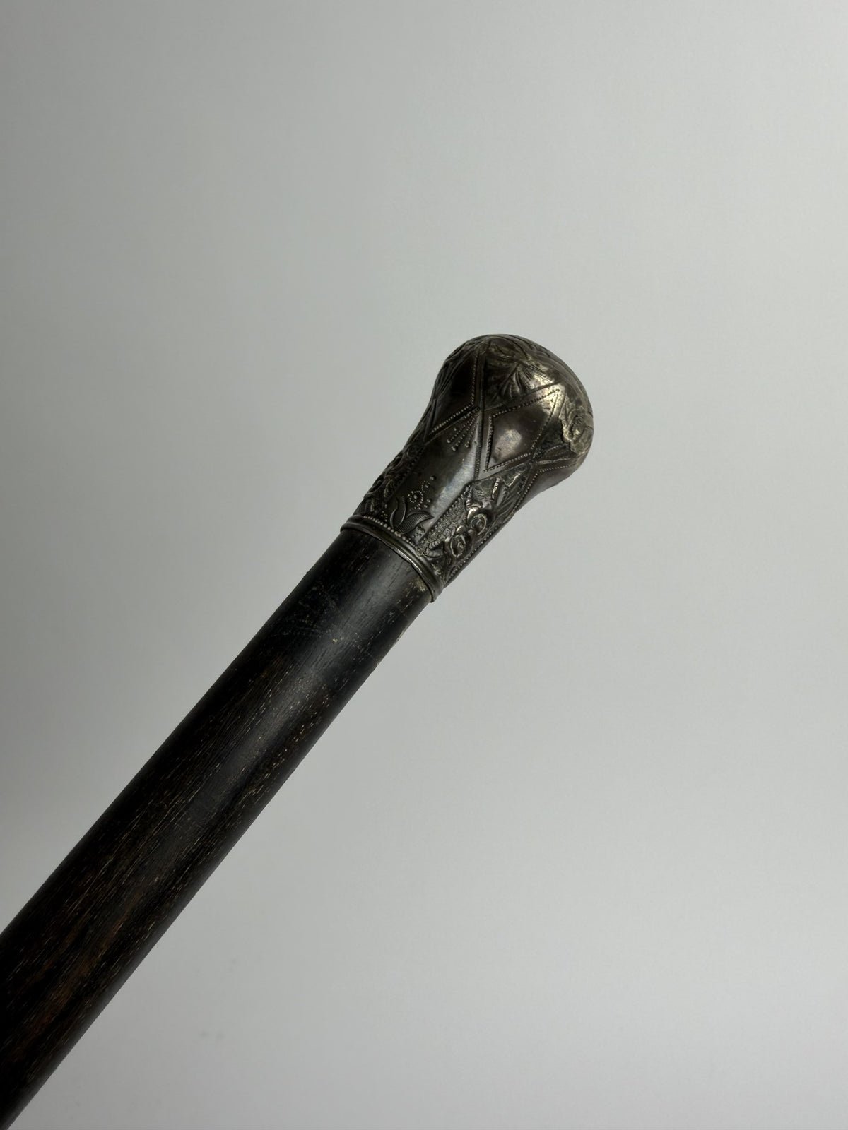 Silver Ball-Top Cane