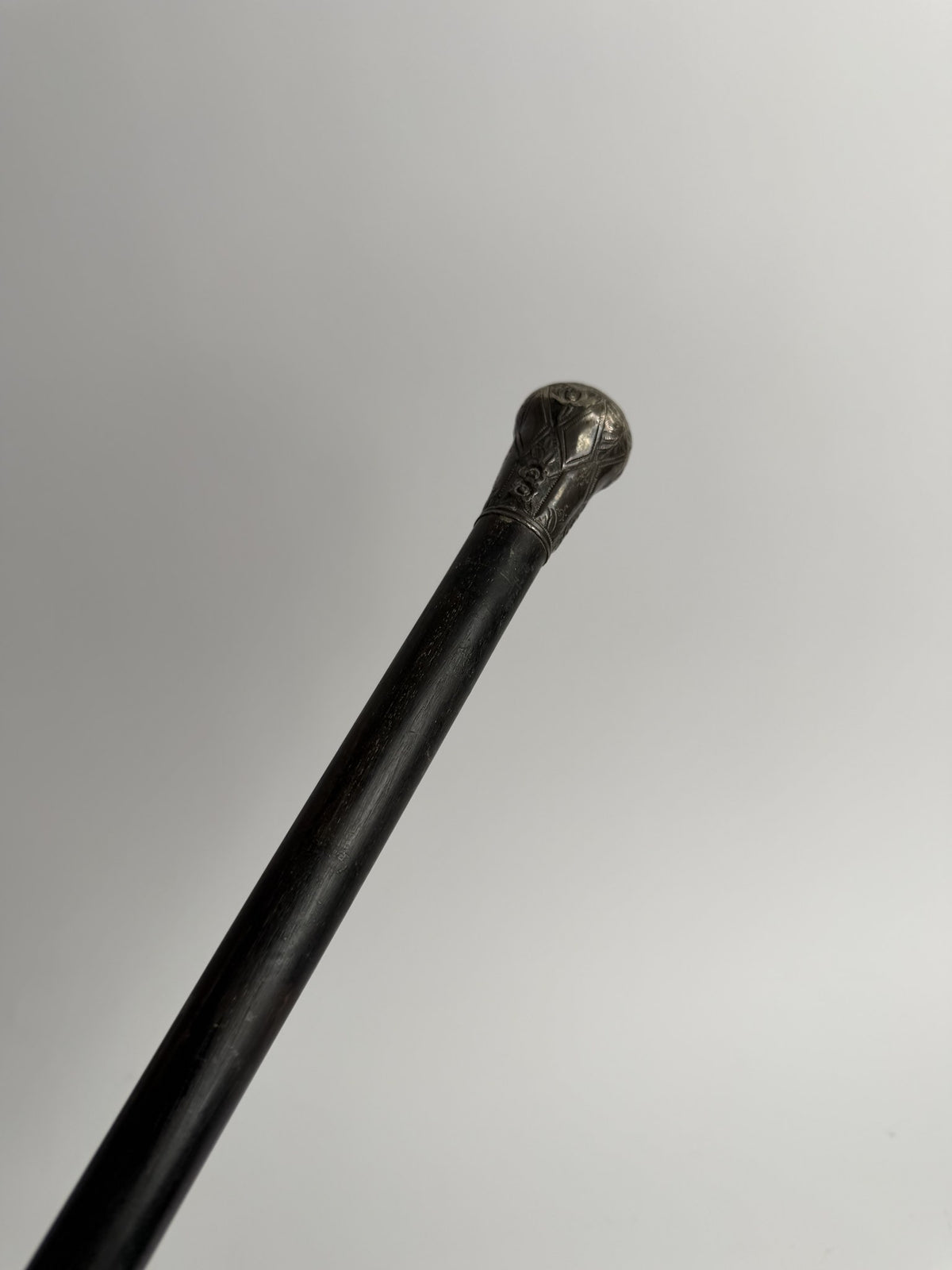 Silver Ball-Top Cane