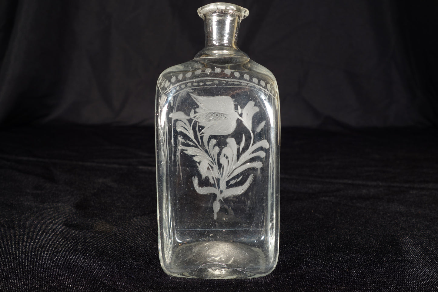 Etched Decanter
