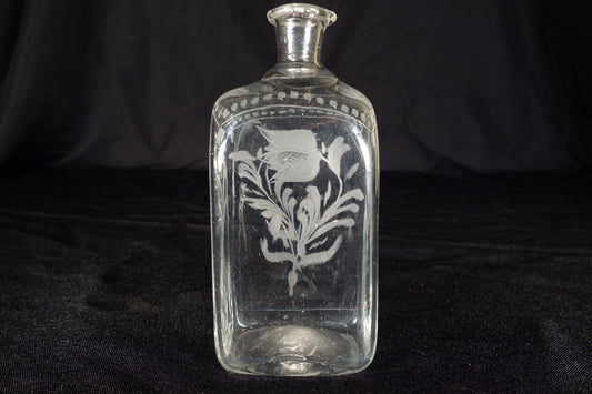 Etched Decanter