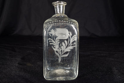 Etched Decanter