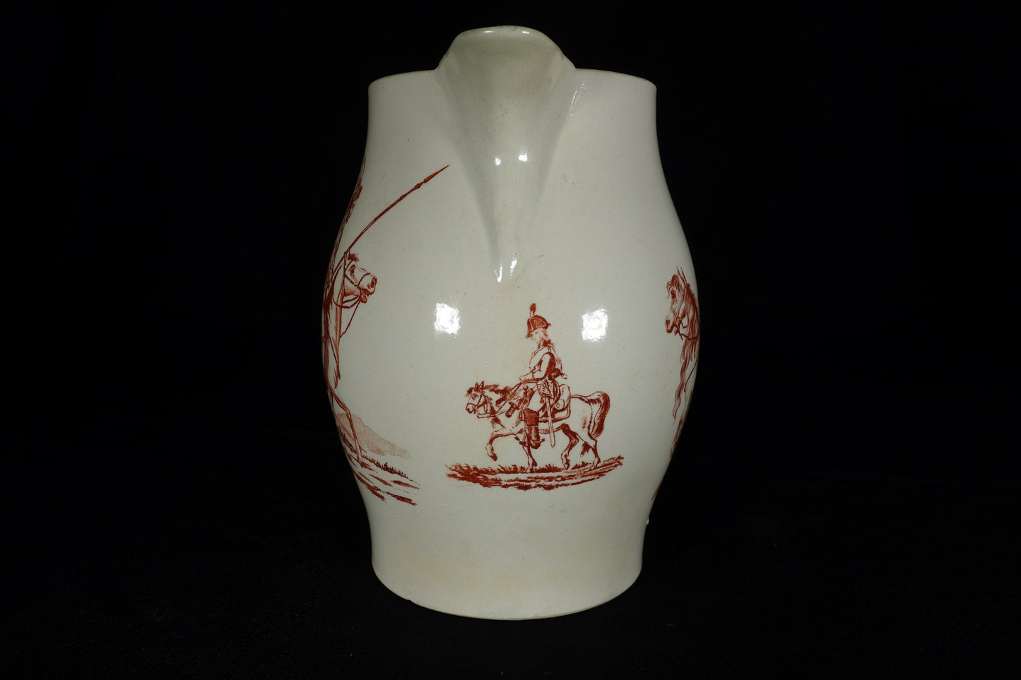 Creamware Liverpool Cossack Jug