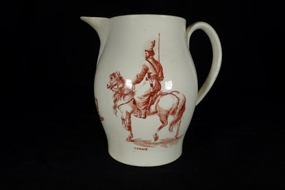 Creamware Liverpool Cossack Jug