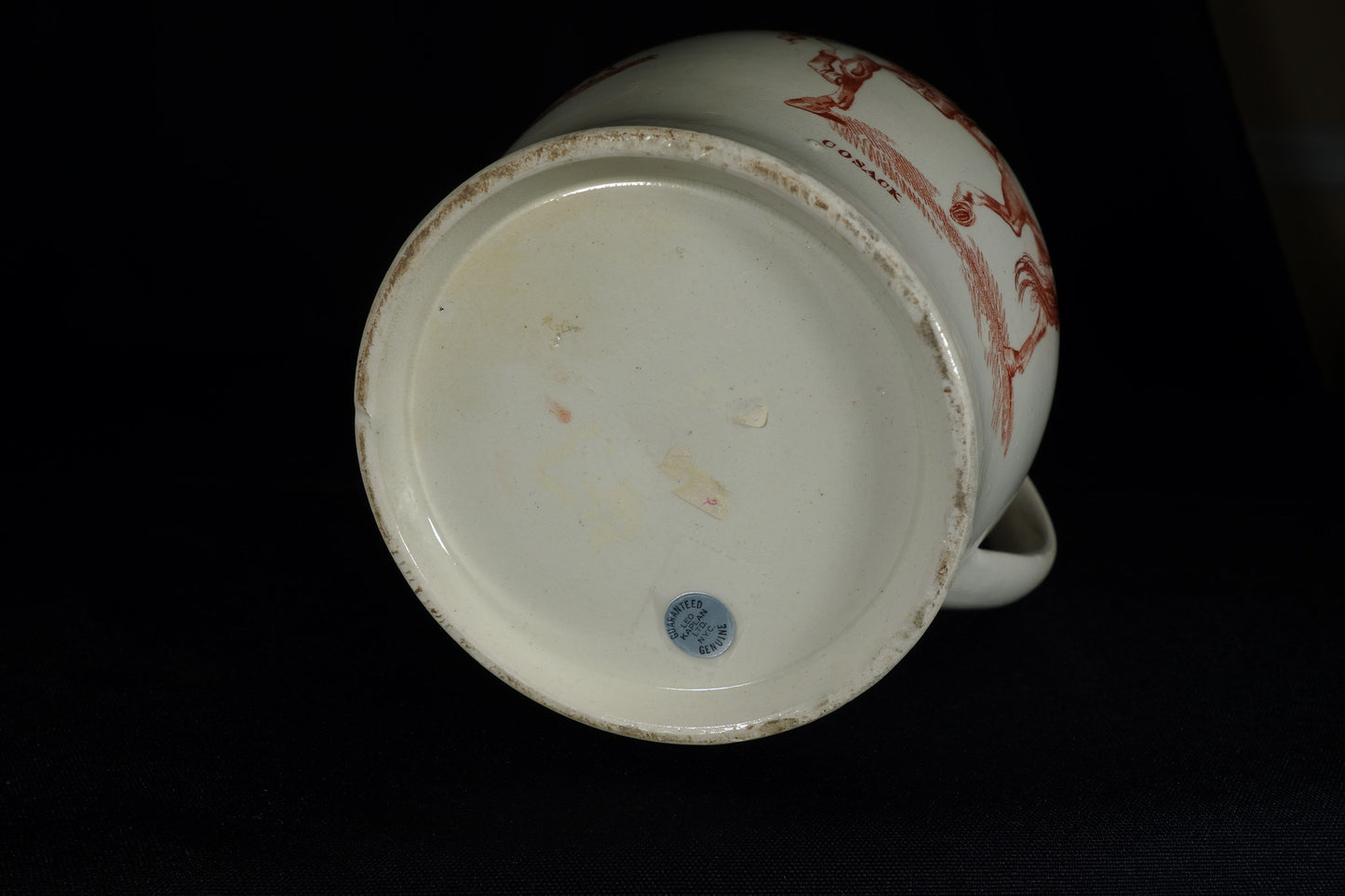 Creamware Liverpool Cossack Jug