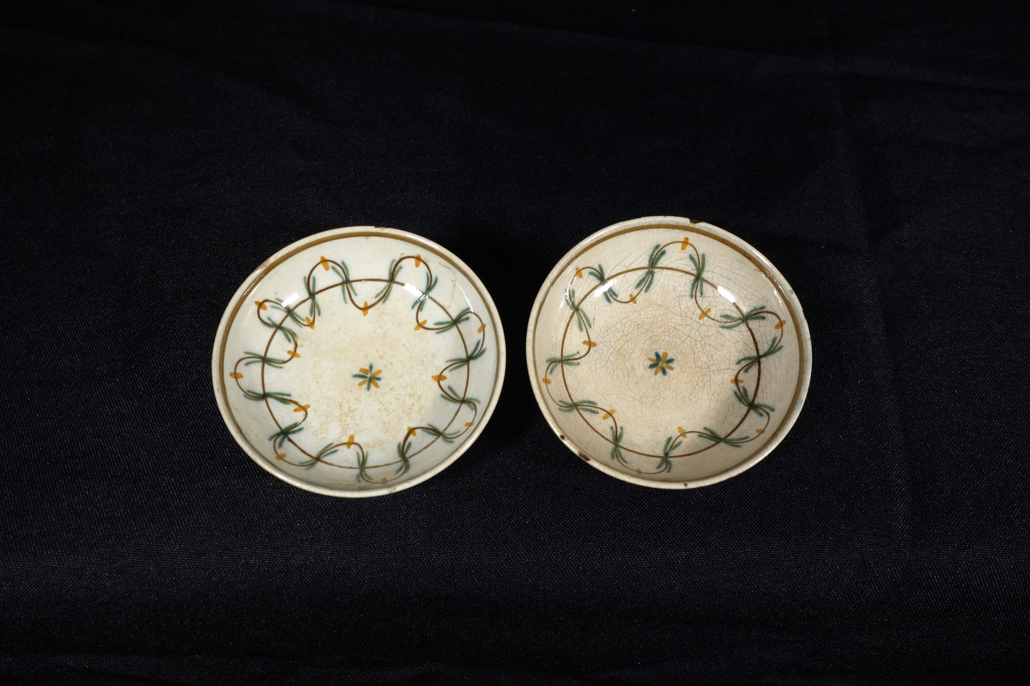 Miniature Prattware Saucers
