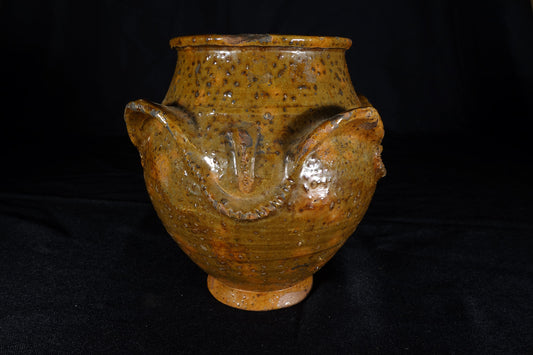 Redware ovoid Crock
