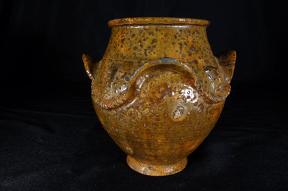 Redware ovoid Crock