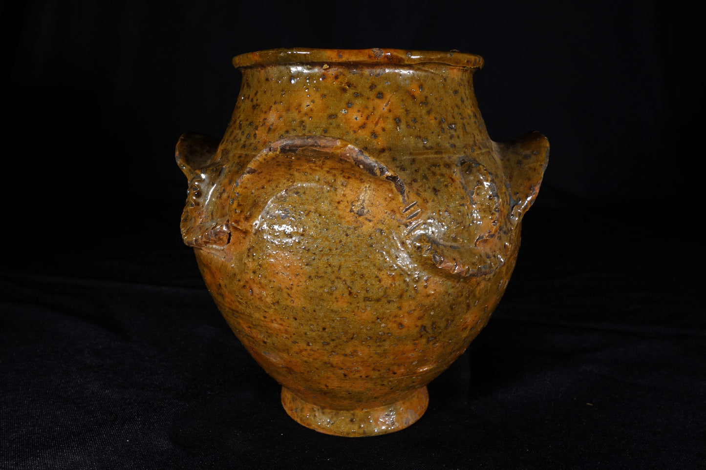 Redware ovoid Crock