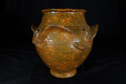 Redware ovoid Crock