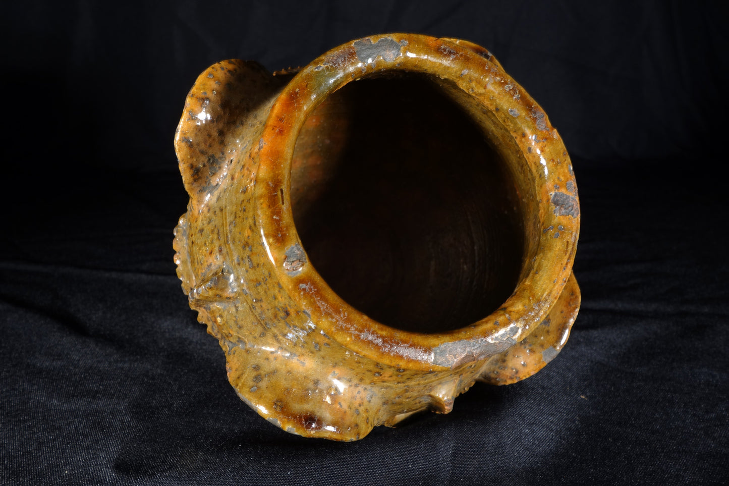 Redware ovoid Crock