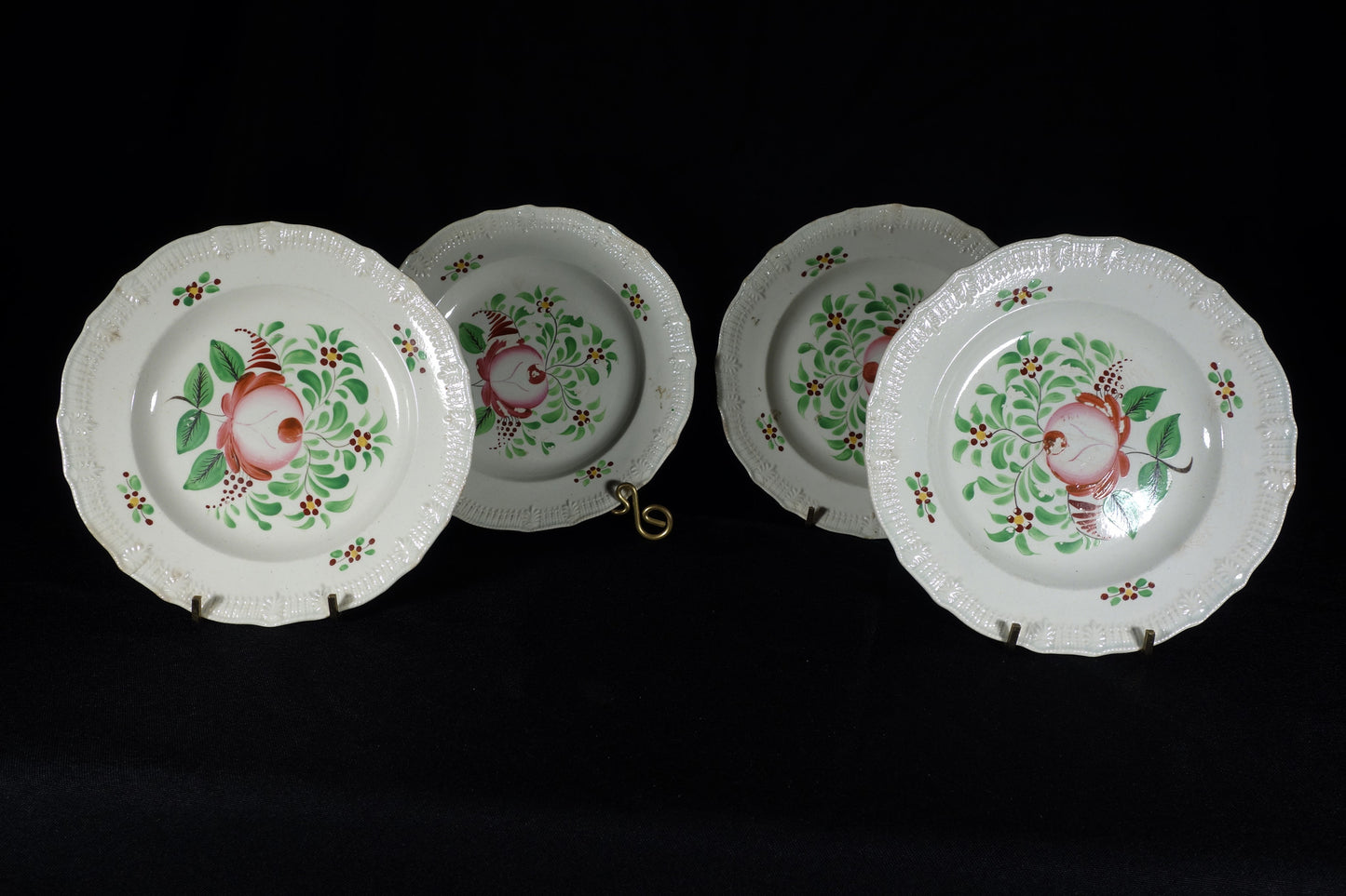 Four Rogers King's Rose Plates