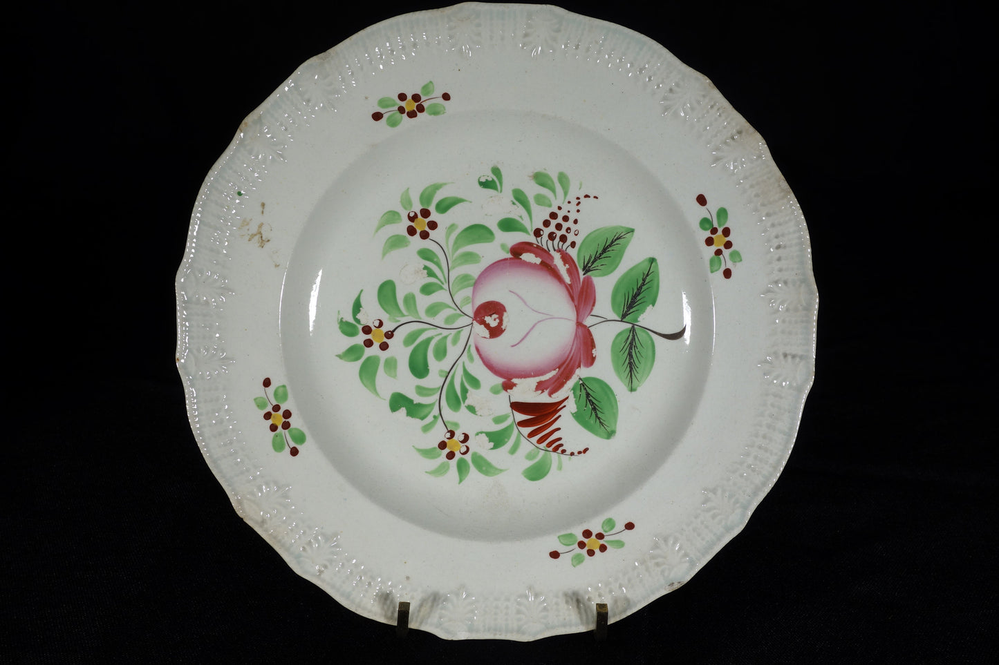 Four Rogers King's Rose Plates