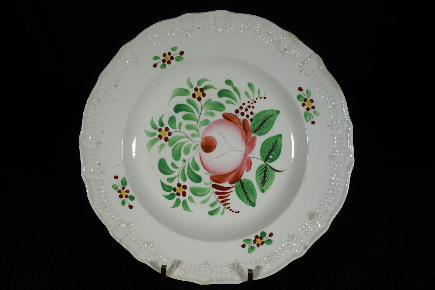 Four Rogers King's Rose Plates