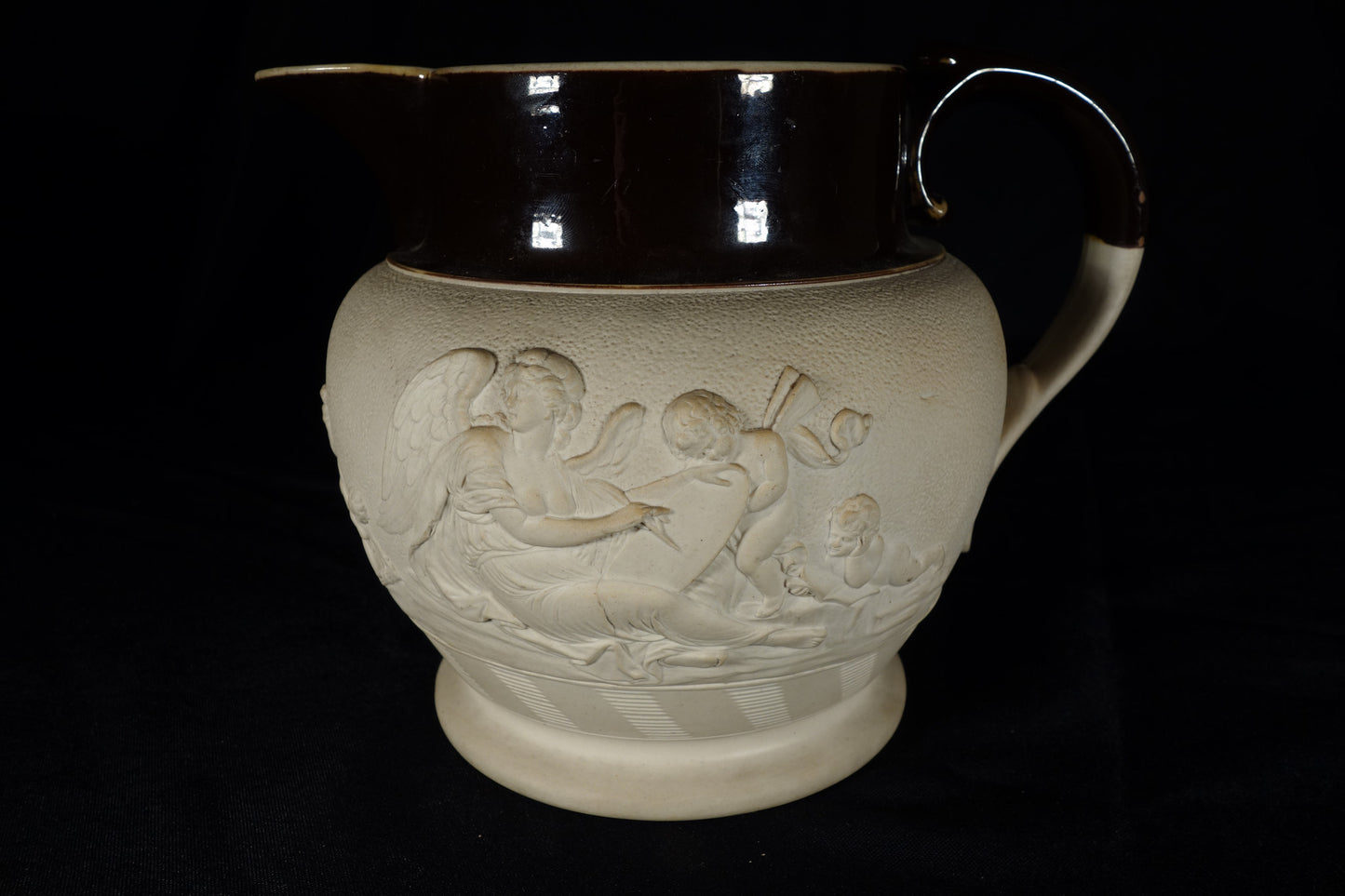 Stoneware Sprigged Jug